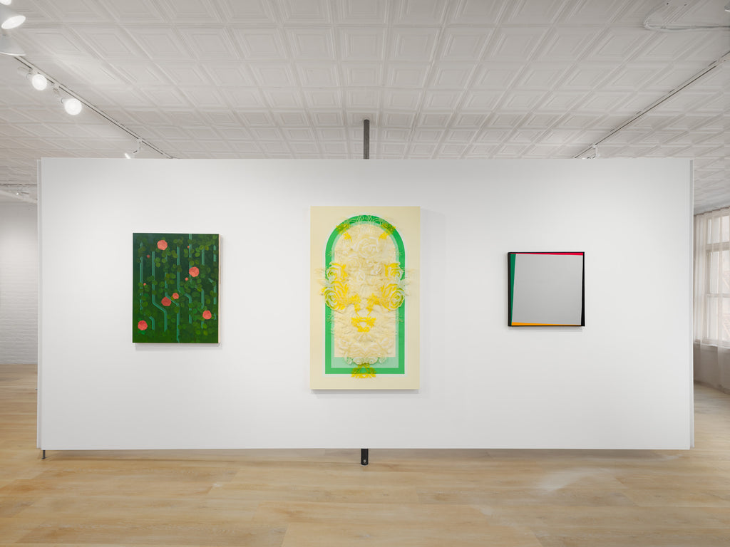 Painting by Lucía Rodríguez Pérez titled "Untitled (green veil)" - 8.