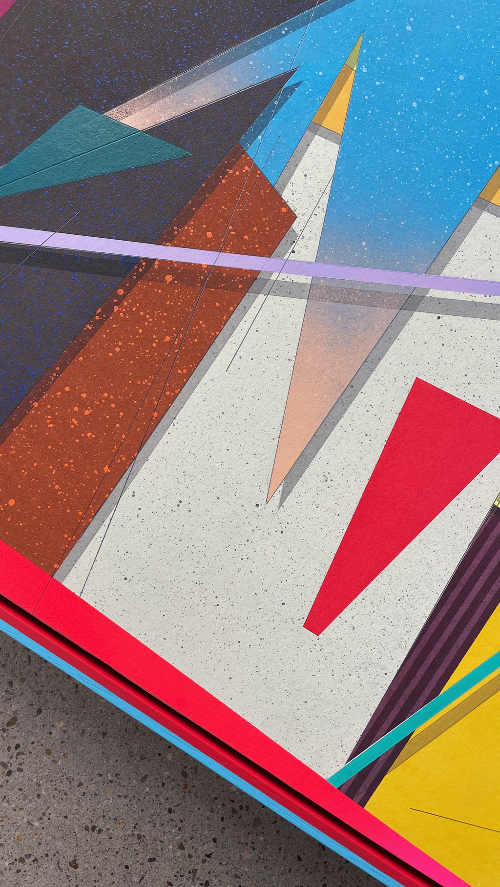 Painting by Michael Moncibaiz titled "Too Busy Dreaming" - 3.