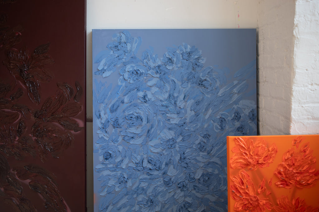 Painting by Erin Lynn Welsh titled "Monochromatic 20" - 5.