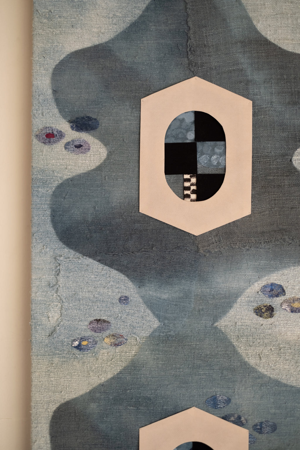 Mixed Media by Anton Nazarko titled "Four Flowers (Blue)" - 6.