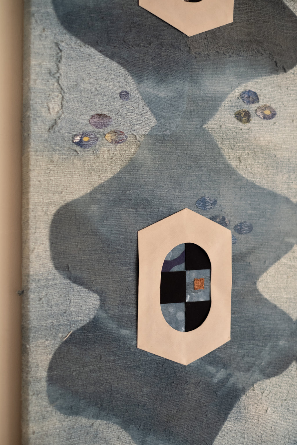 Mixed Media by Anton Nazarko titled "Four Flowers (Blue)" - 4.