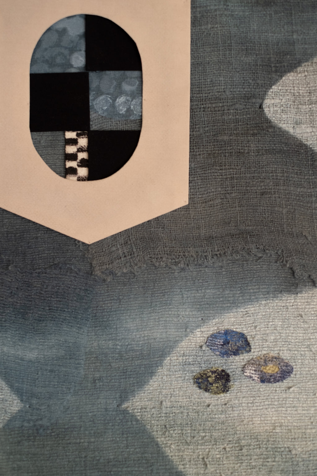 Mixed Media by Anton Nazarko titled "Four Flowers (Blue)" - 3.