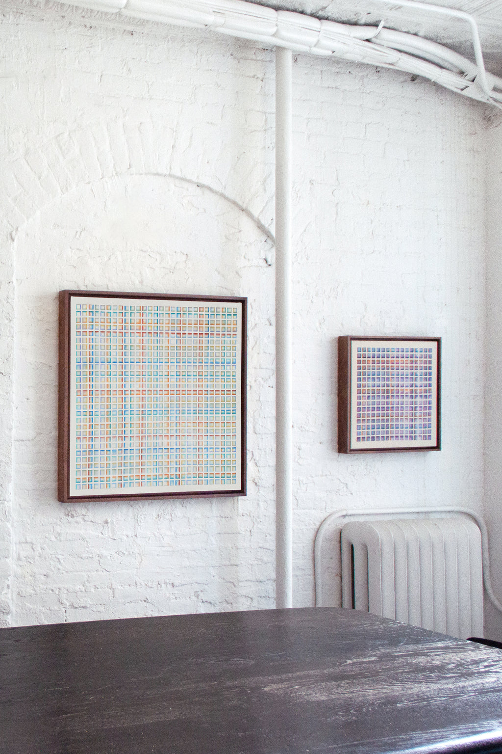 Painting by Devon Reina titled "Frosted Lattice" - 5.