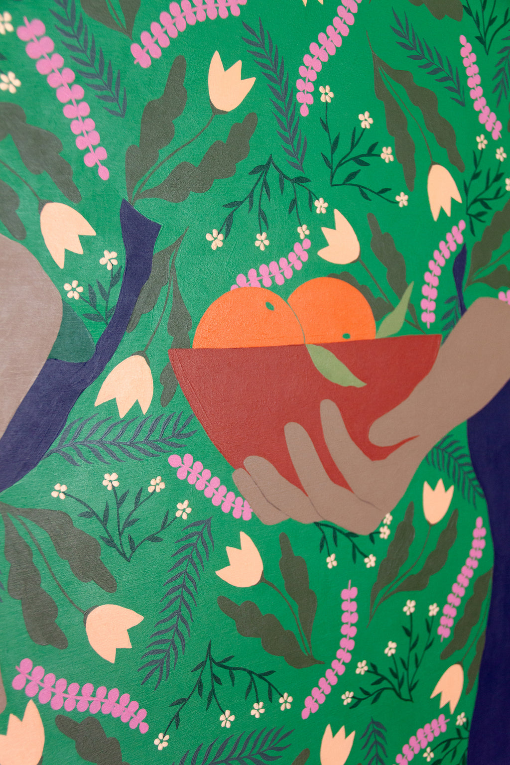 Painting by Carmen McNall titled "Offering #4" - 6.