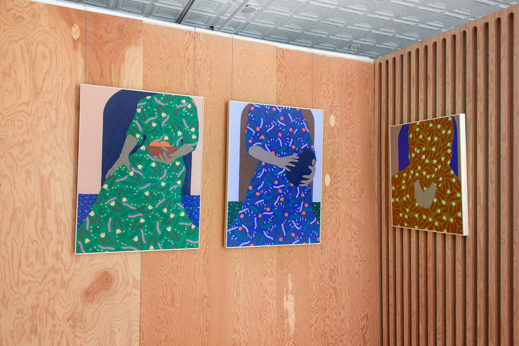 Painting by Carmen McNall titled "Enfold #19" - 4.