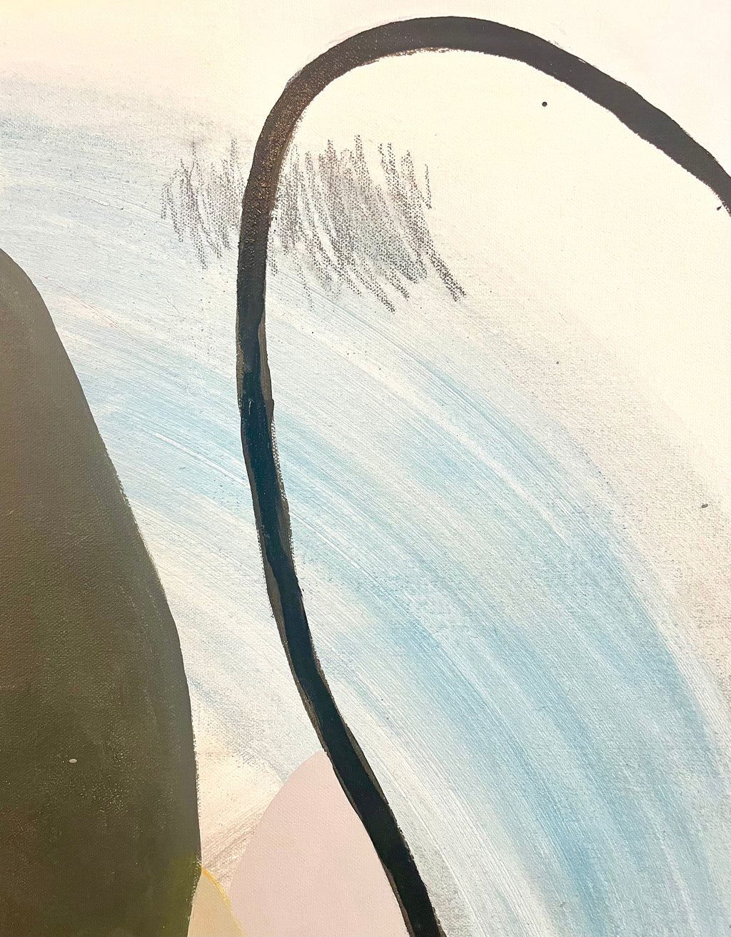 Painting by Aliza Cohen titled "I Dreamt There Were Snakes Inside Shapes" - 3.