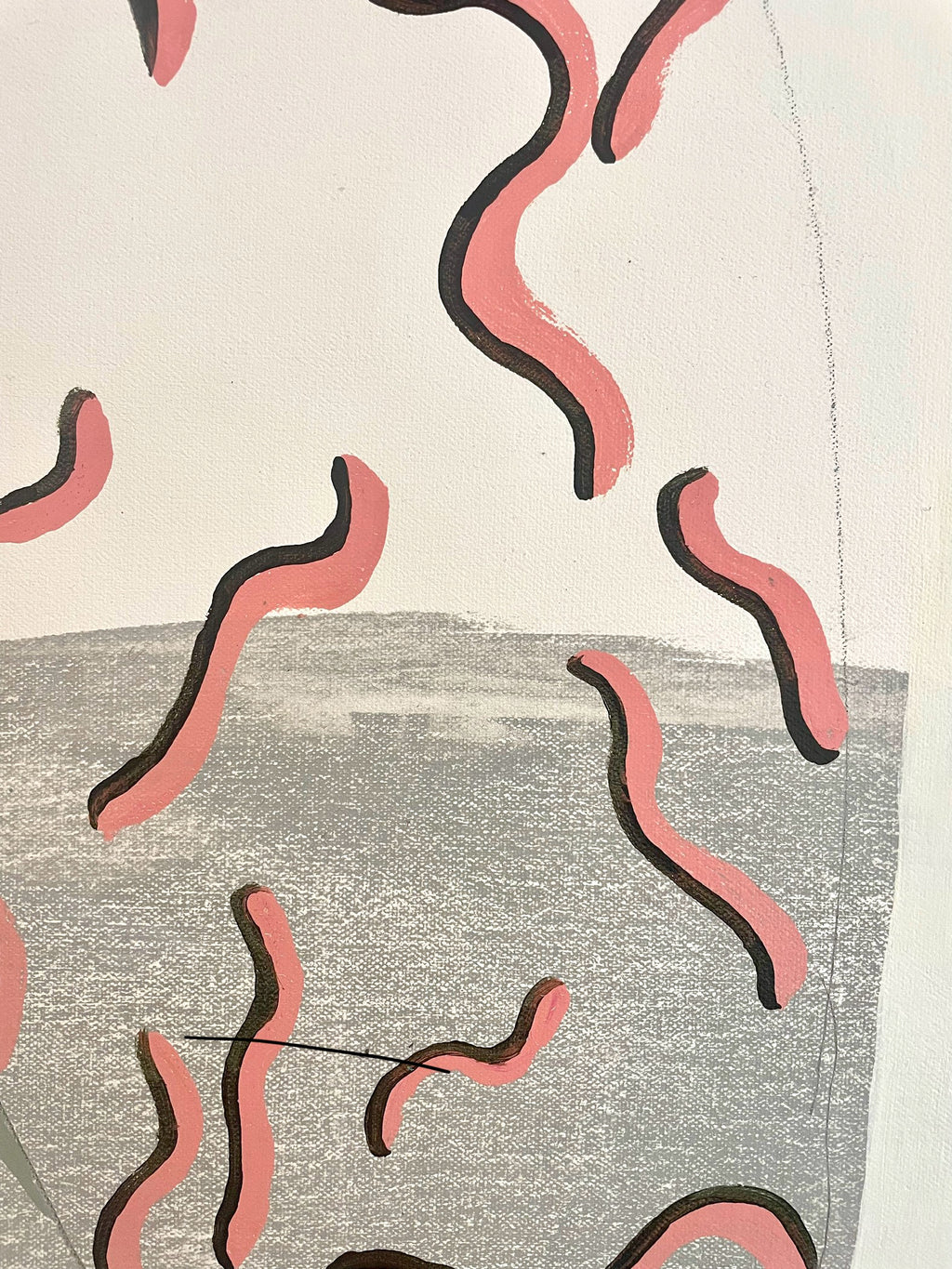 Painting by Aliza Cohen titled "I Dreamt There Were Snakes Inside Shapes" - 4.