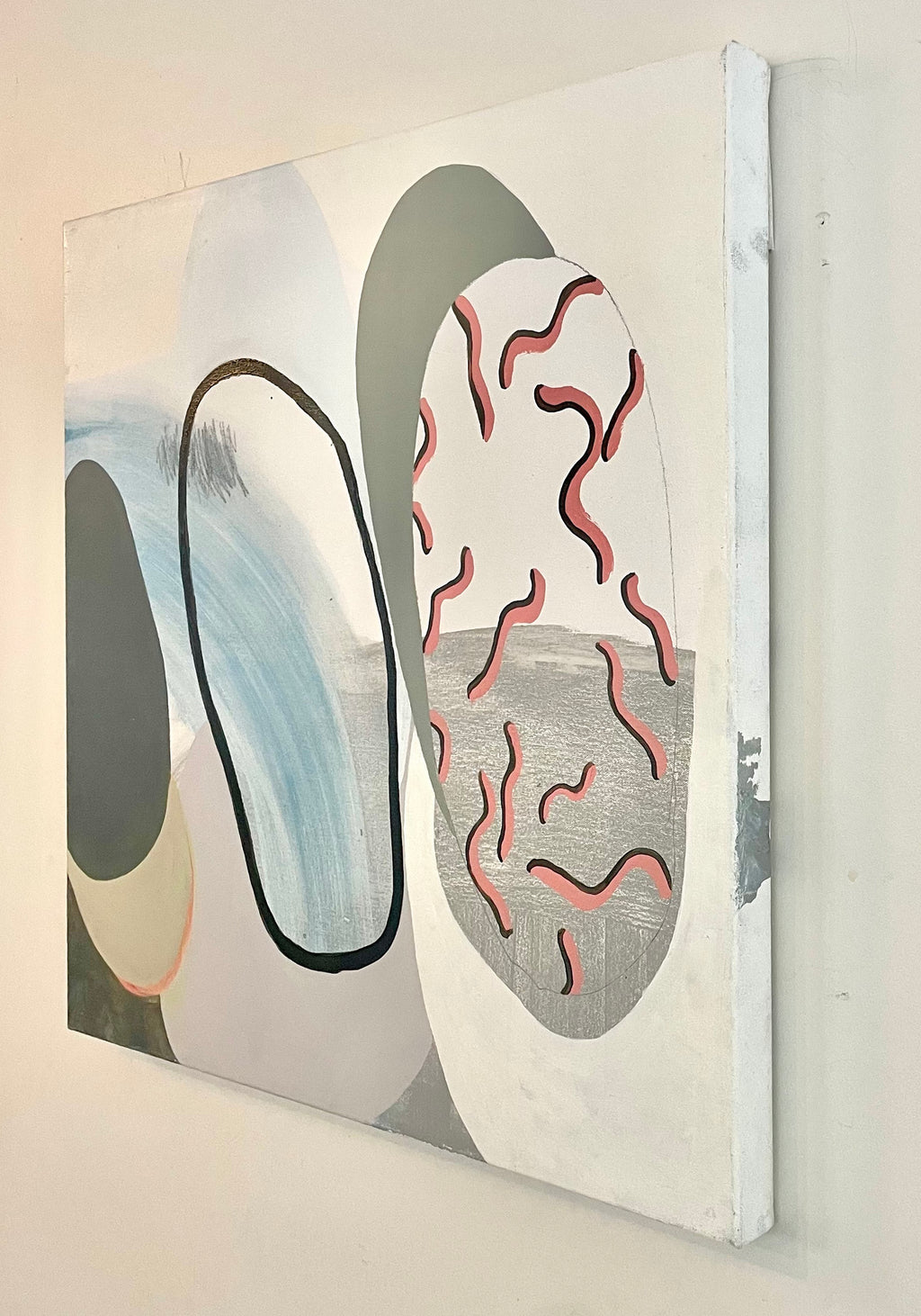 Painting by Aliza Cohen titled "I Dreamt There Were Snakes Inside Shapes" - 5.