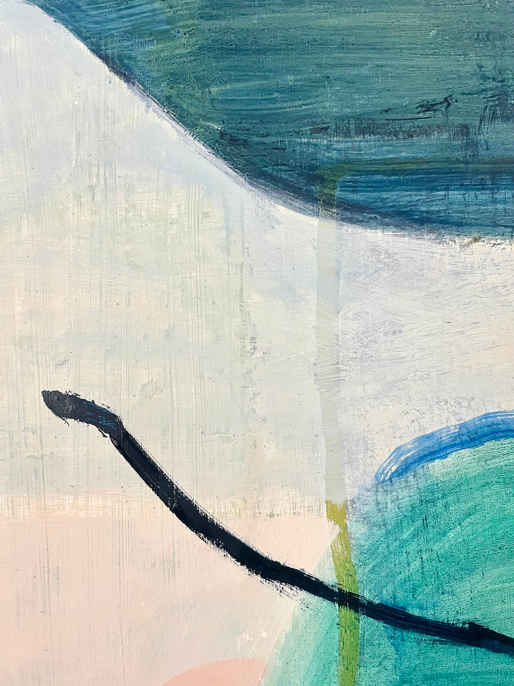 Painting by Aliza Cohen titled "Lone Palm" - 5.