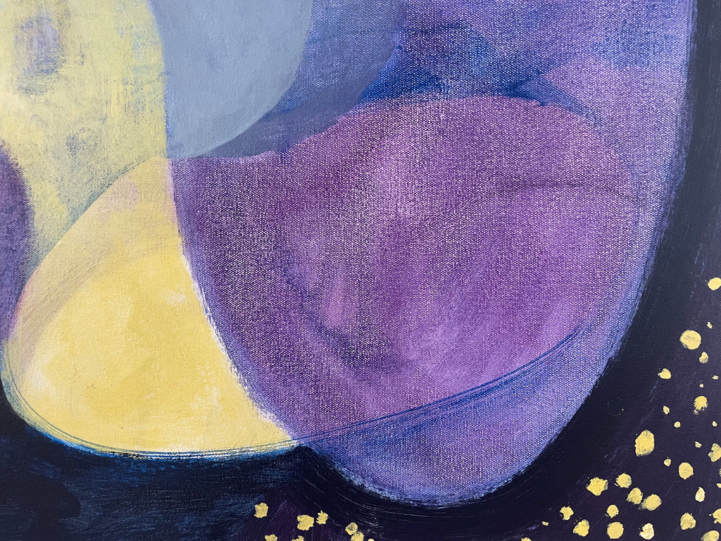 Painting by Aliza Cohen titled "Night Moves" - 4.