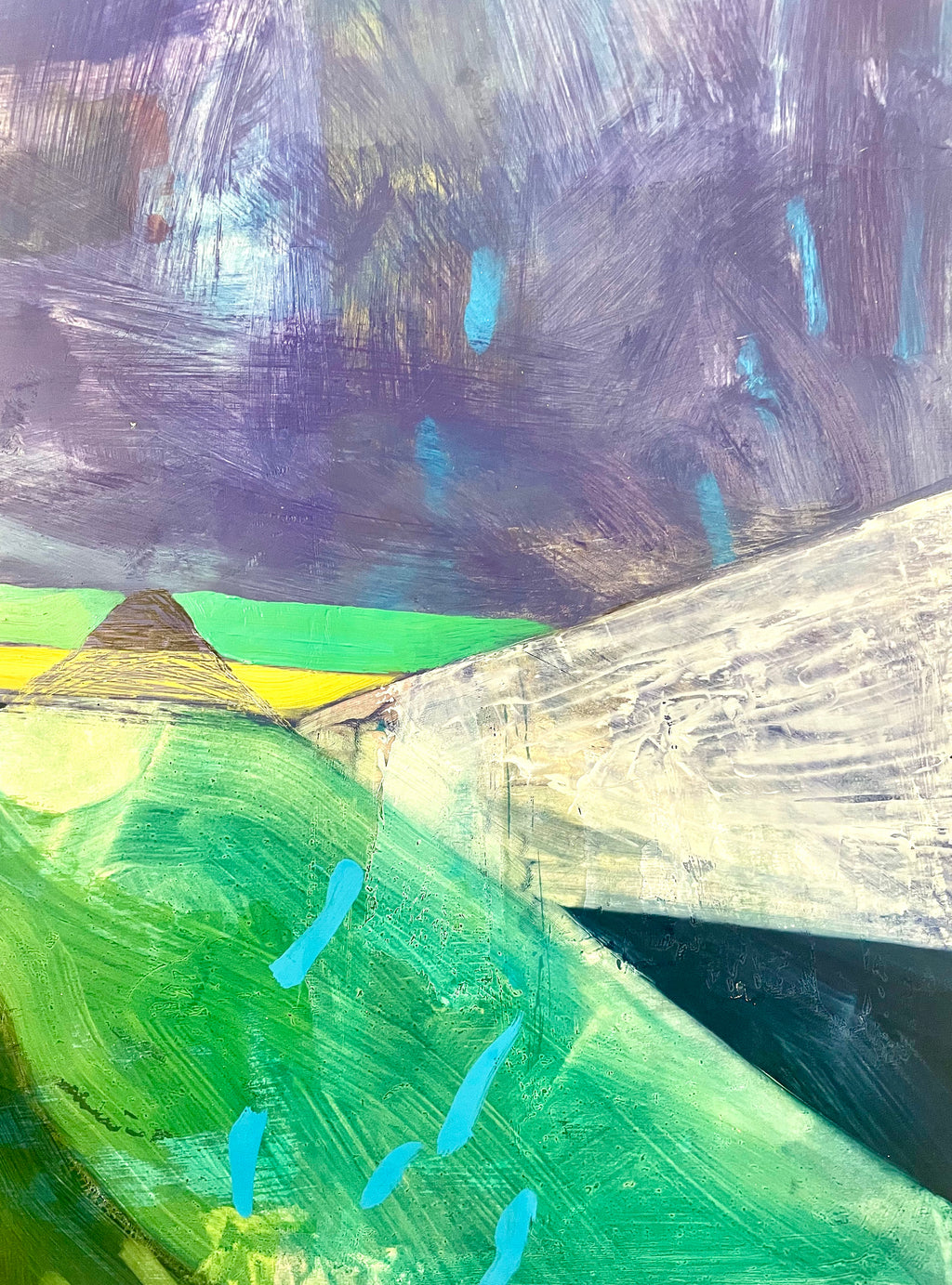 Painting by Aliza Cohen titled "Patiently" - 3.