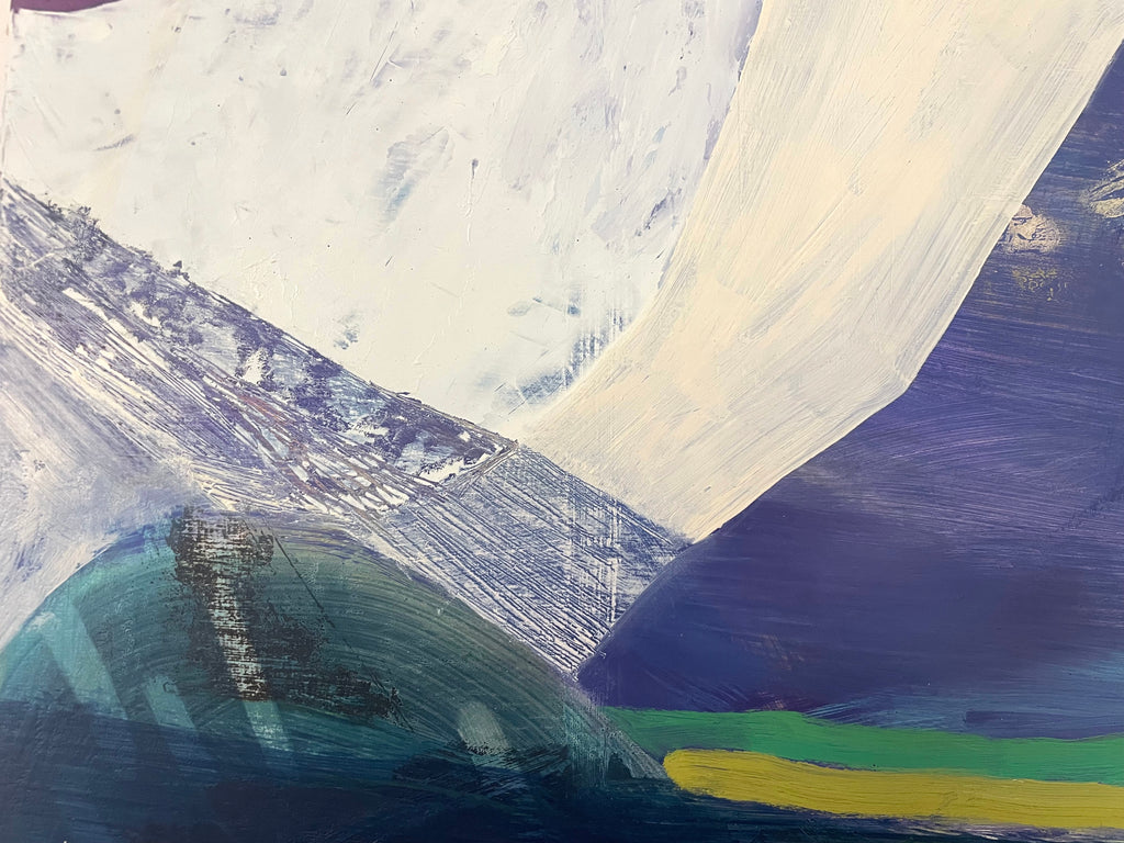 Painting by Aliza Cohen titled "Patiently" - 4.
