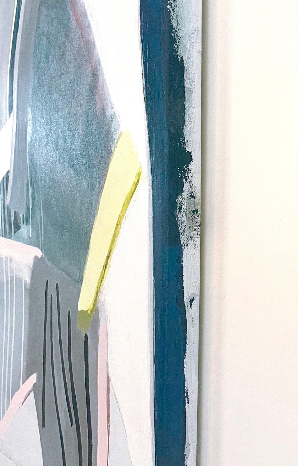 Painting by Aliza Cohen titled "Stuff Was Falling" - 5.