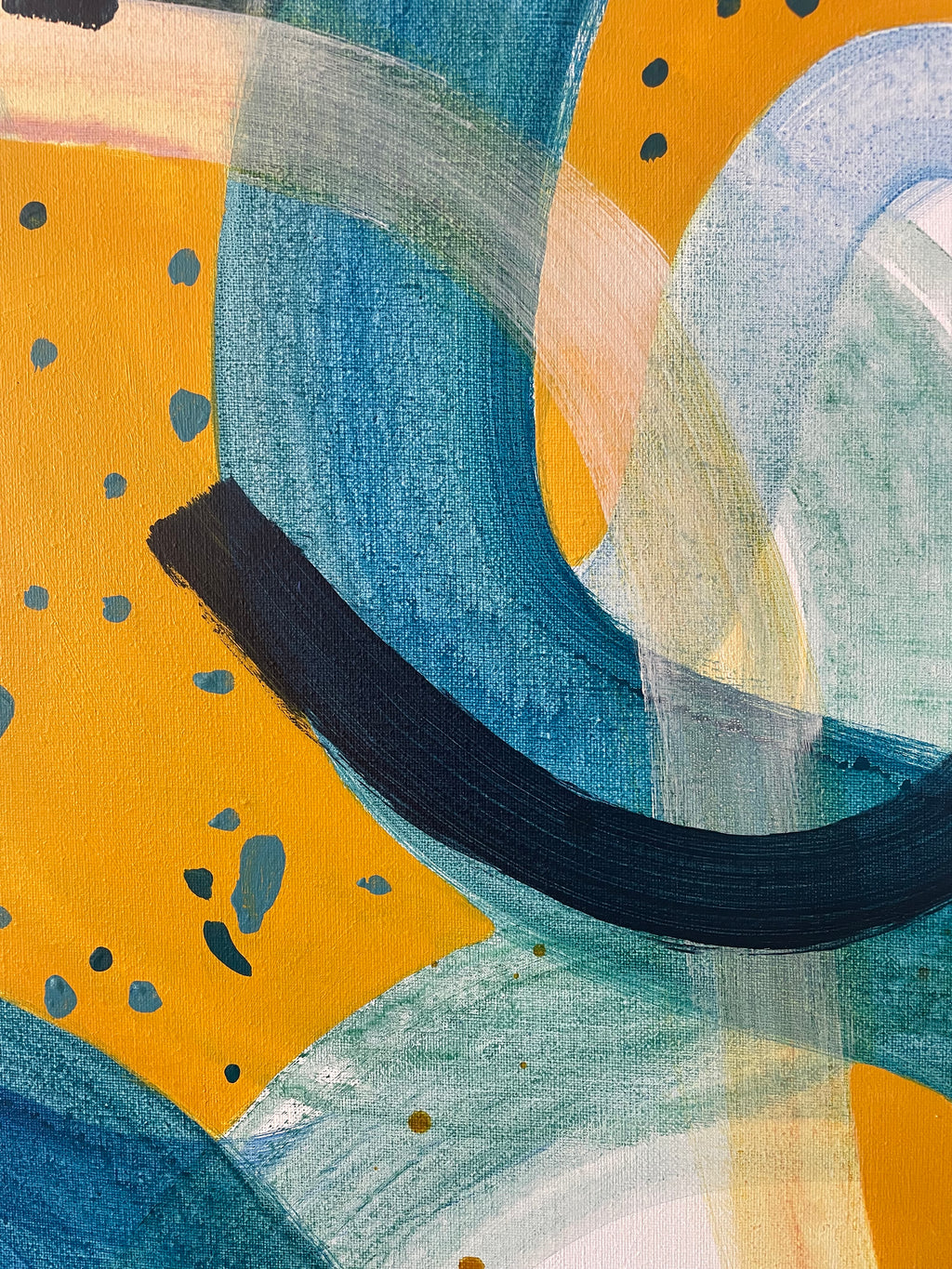 Painting by Aliza Cohen titled "Water Patterns" - 3.