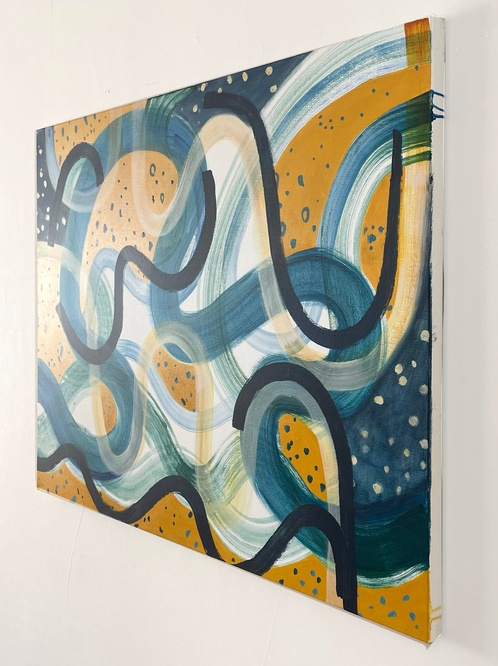 Painting by Aliza Cohen titled "Water Patterns" - 4.