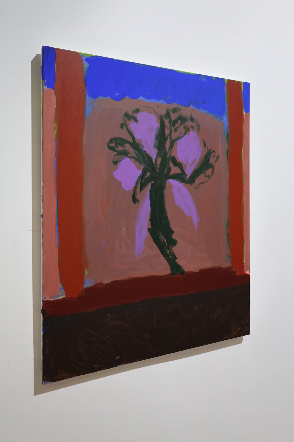 Painting by Amber Hearn titled "Dancing In My Window" - 3.