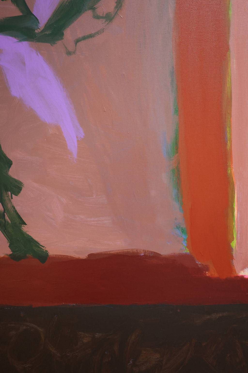 Painting by Amber Hearn titled "Dancing In My Window" - 6.
