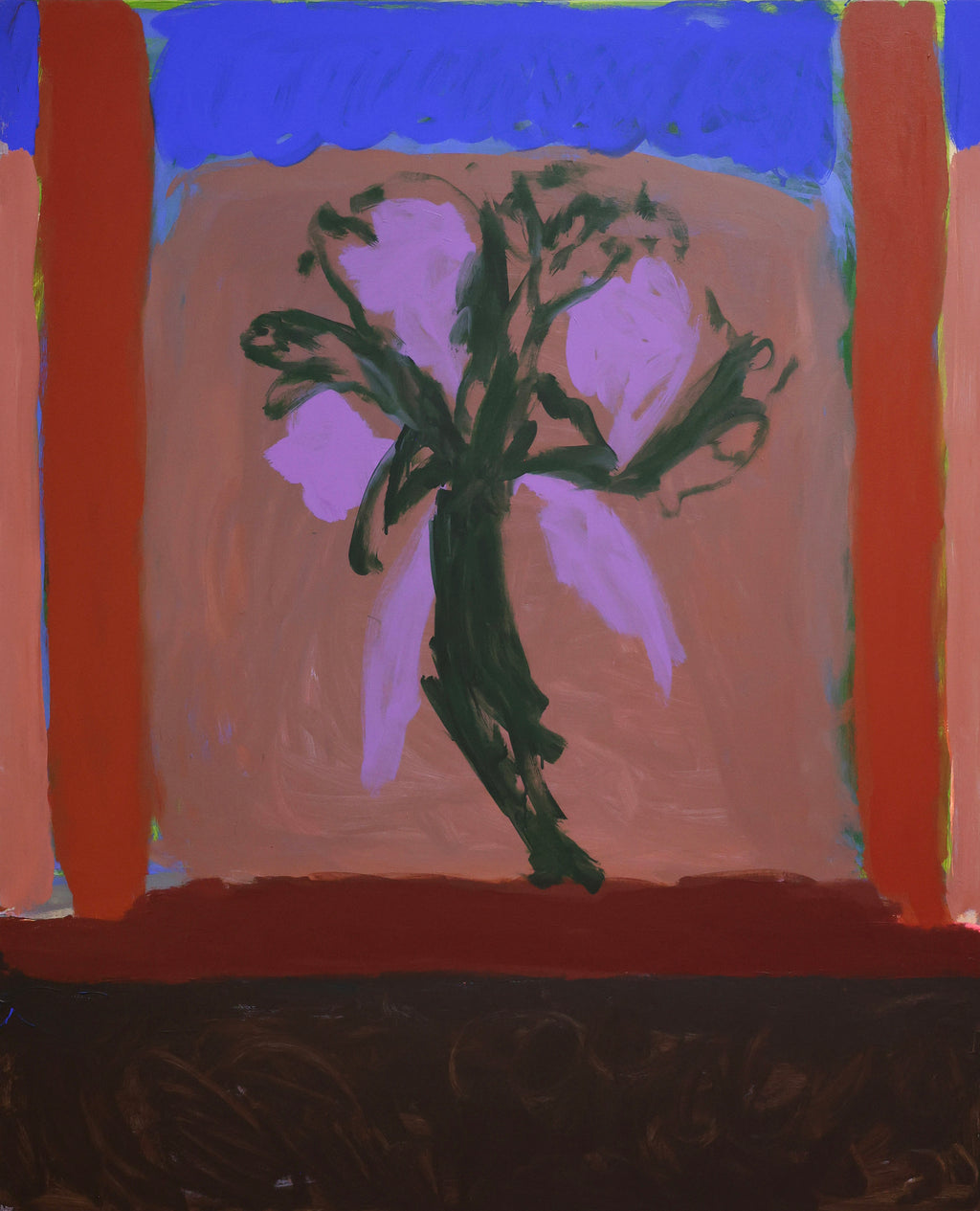 Painting by Amber Hearn titled "Dancing In My Window" - 2.