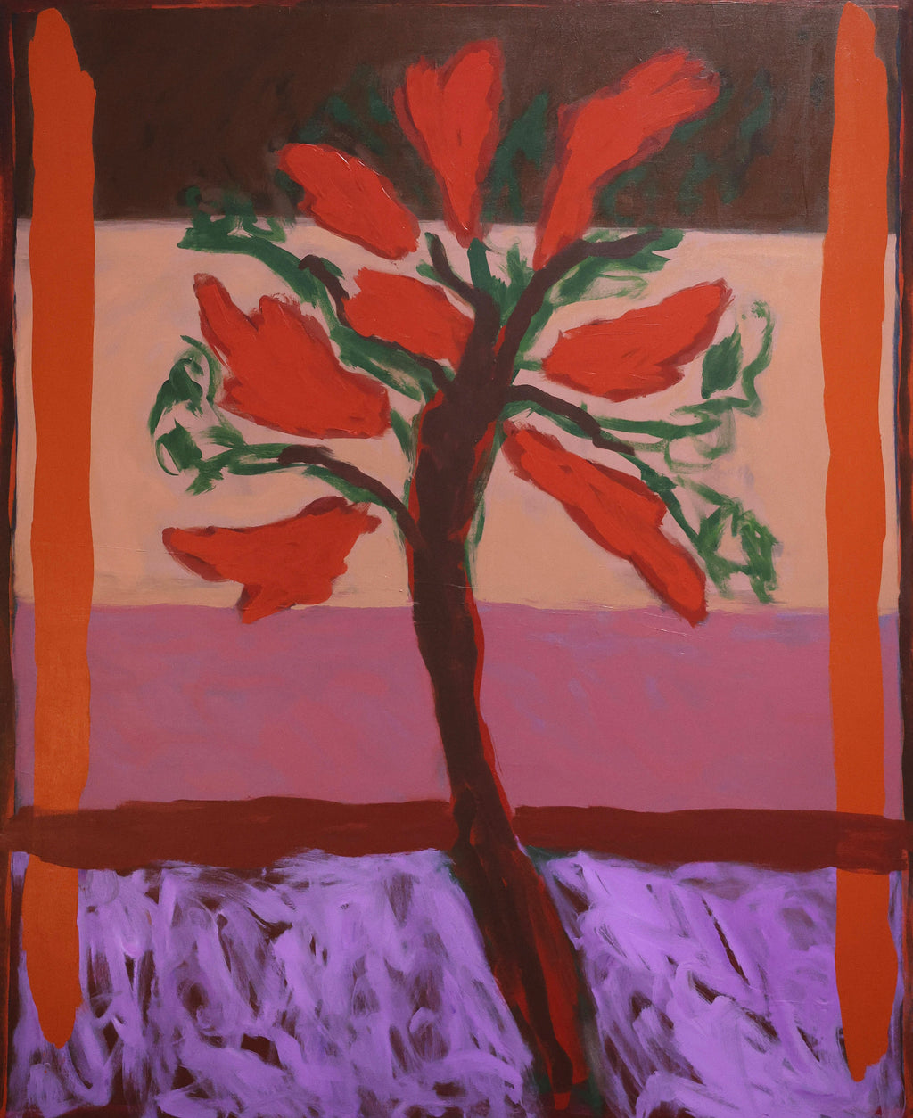 Painting by Amber Hearn titled "Learning To Garden Again" - 2.
