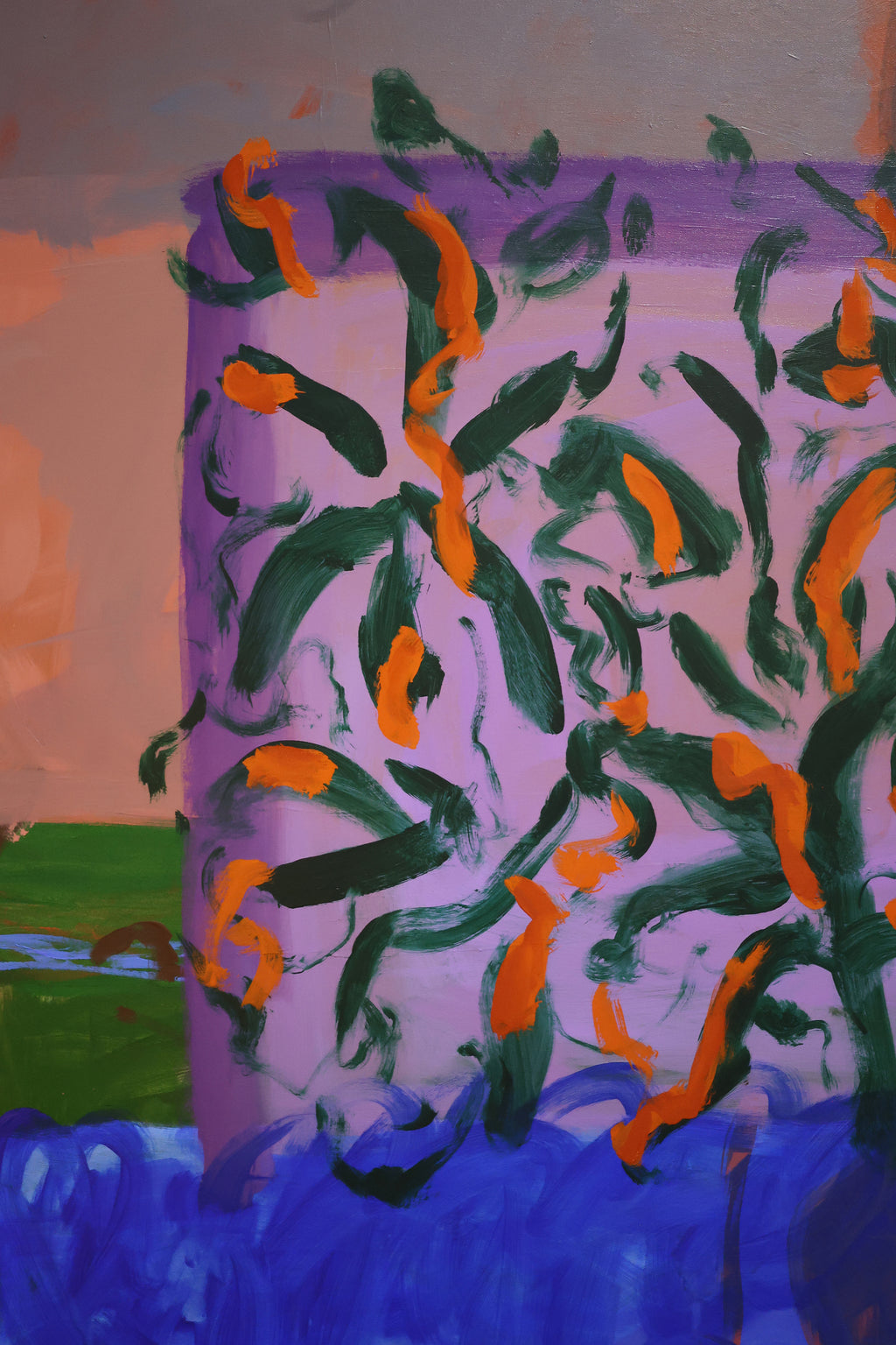 Painting by Amber Hearn titled "Making Home Again" - 4.