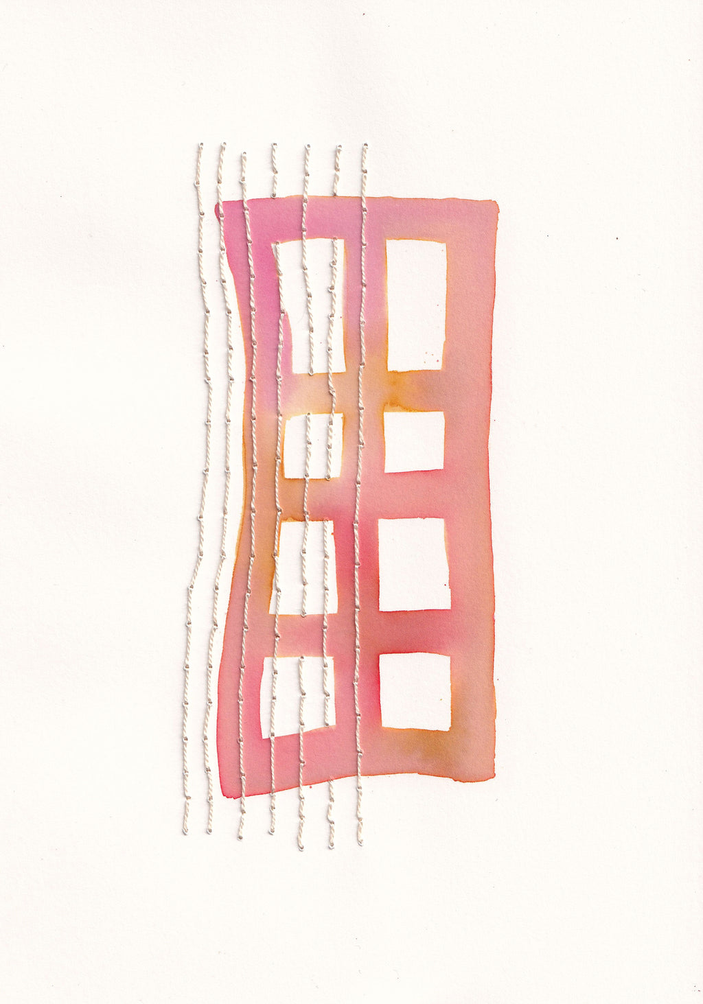 Mixed Media by Anastasia Greer titled "Beaded Curtain" - 2.