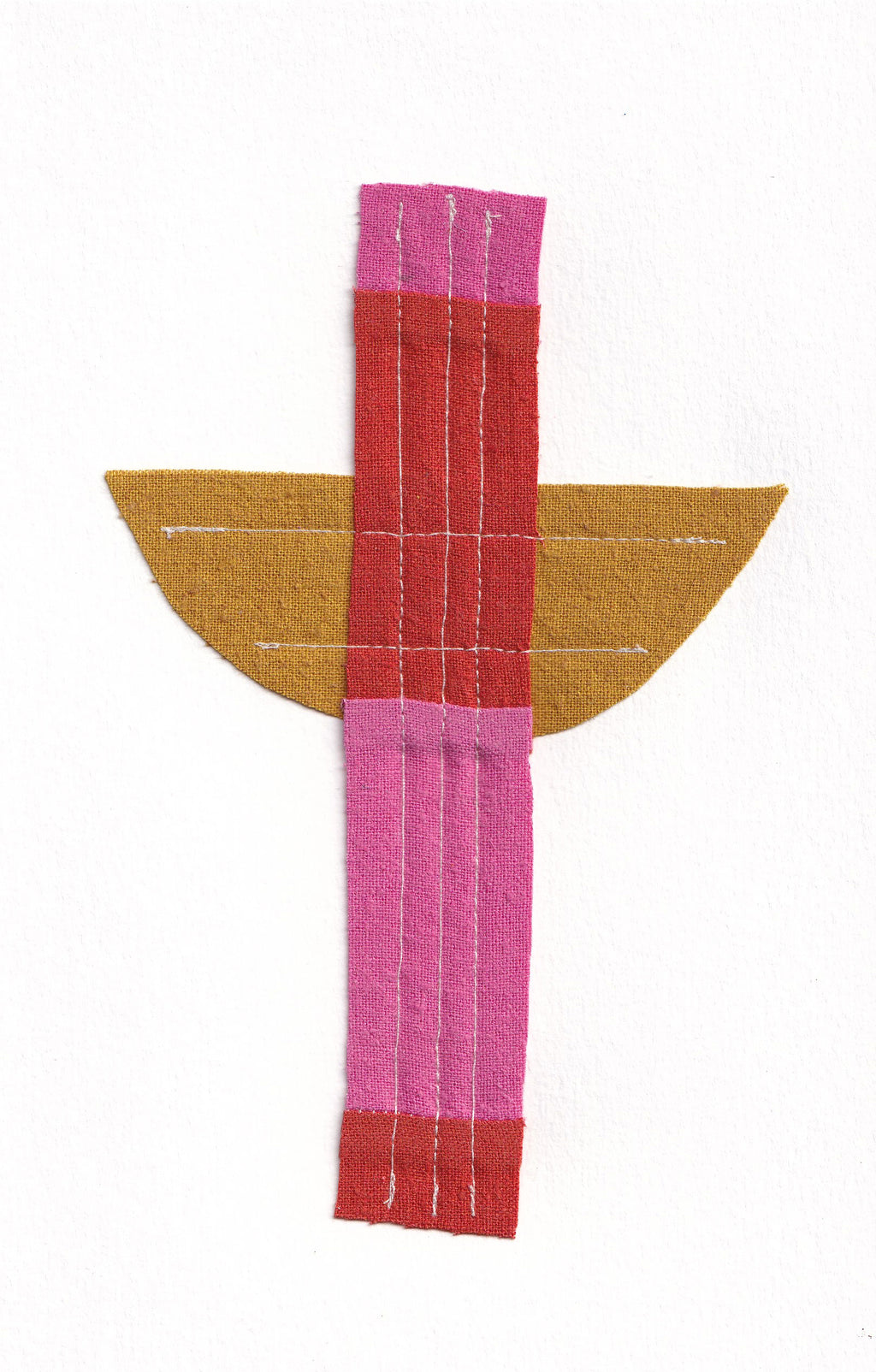 Mixed Media by Anastasia Greer titled "Popsicle Stick Afloat" - 2.