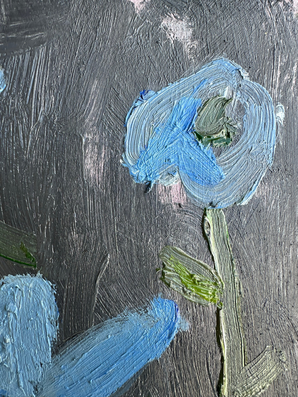 Painting by Andrew Alba titled "Blue" - 4.