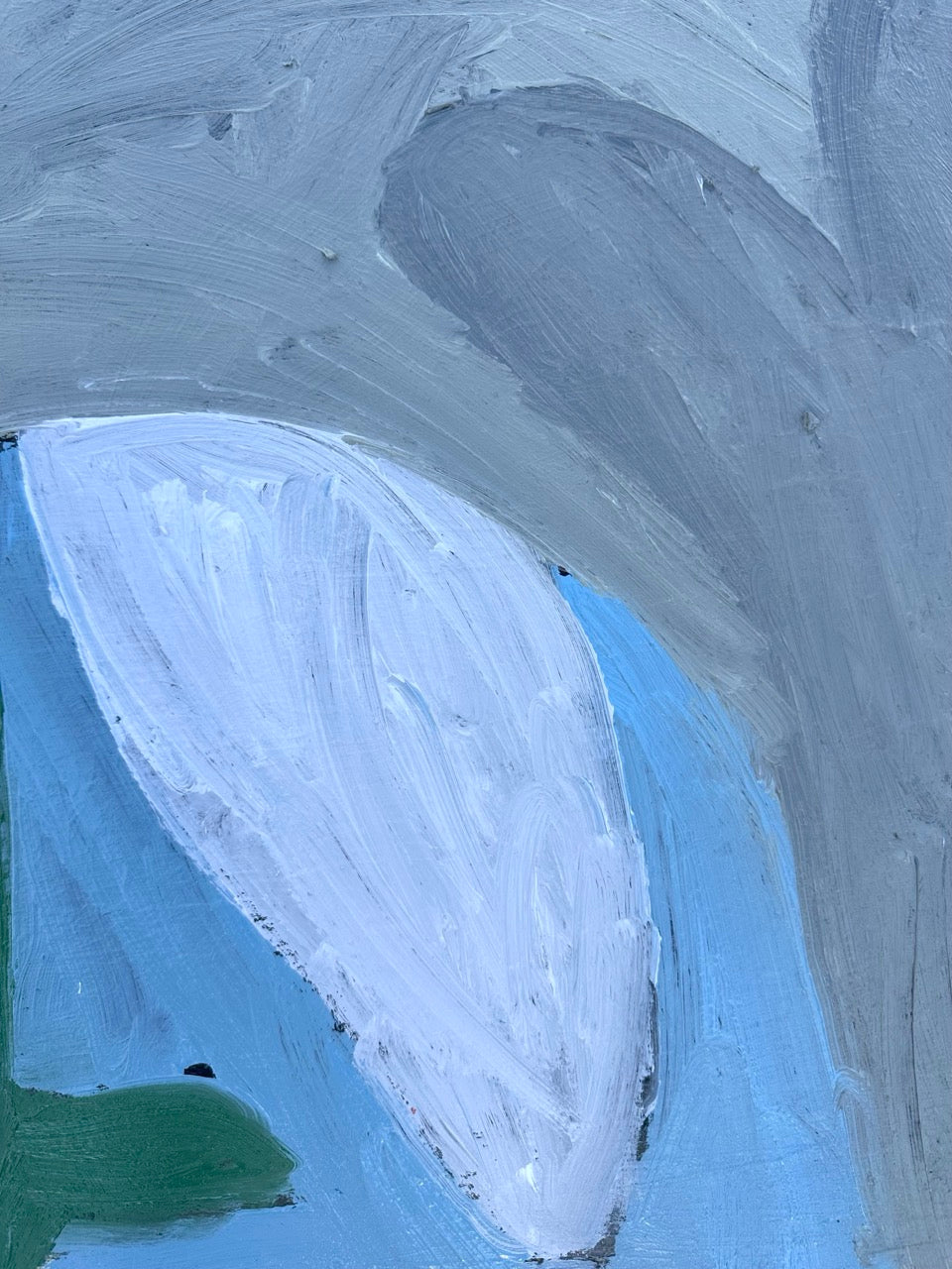 Painting by Andrew Alba titled "Figure and Daffodil" - 4.