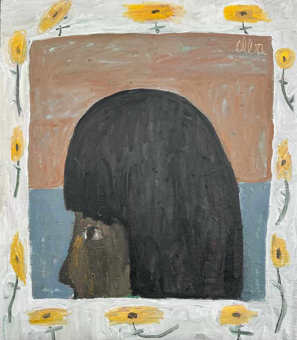 Painting by Andrew Alba titled "La Matriarca As A Young Girl" - 2.