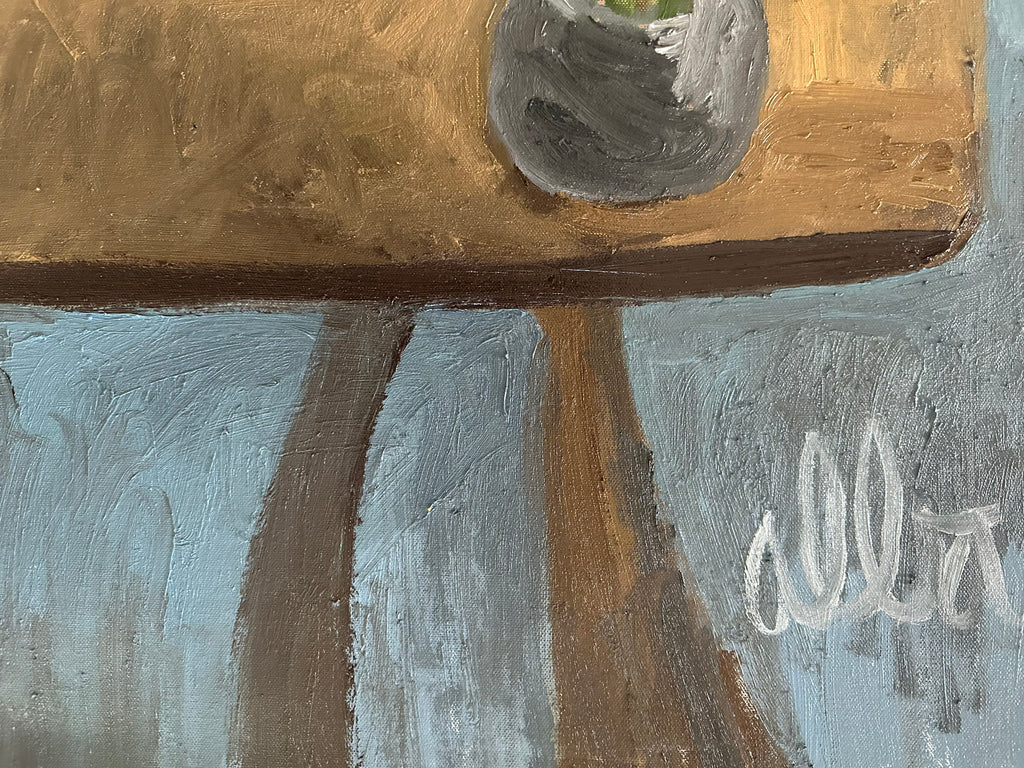 Painting by Andrew Alba titled "White Shadow Still Life" - 4.