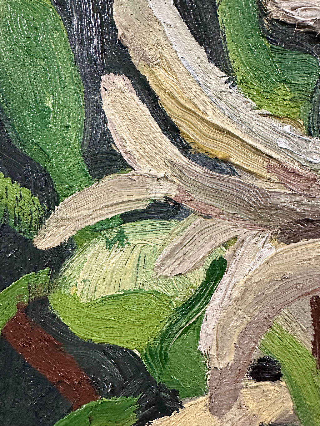 Painting by Andrew Alba titled "Lillies" - 4.