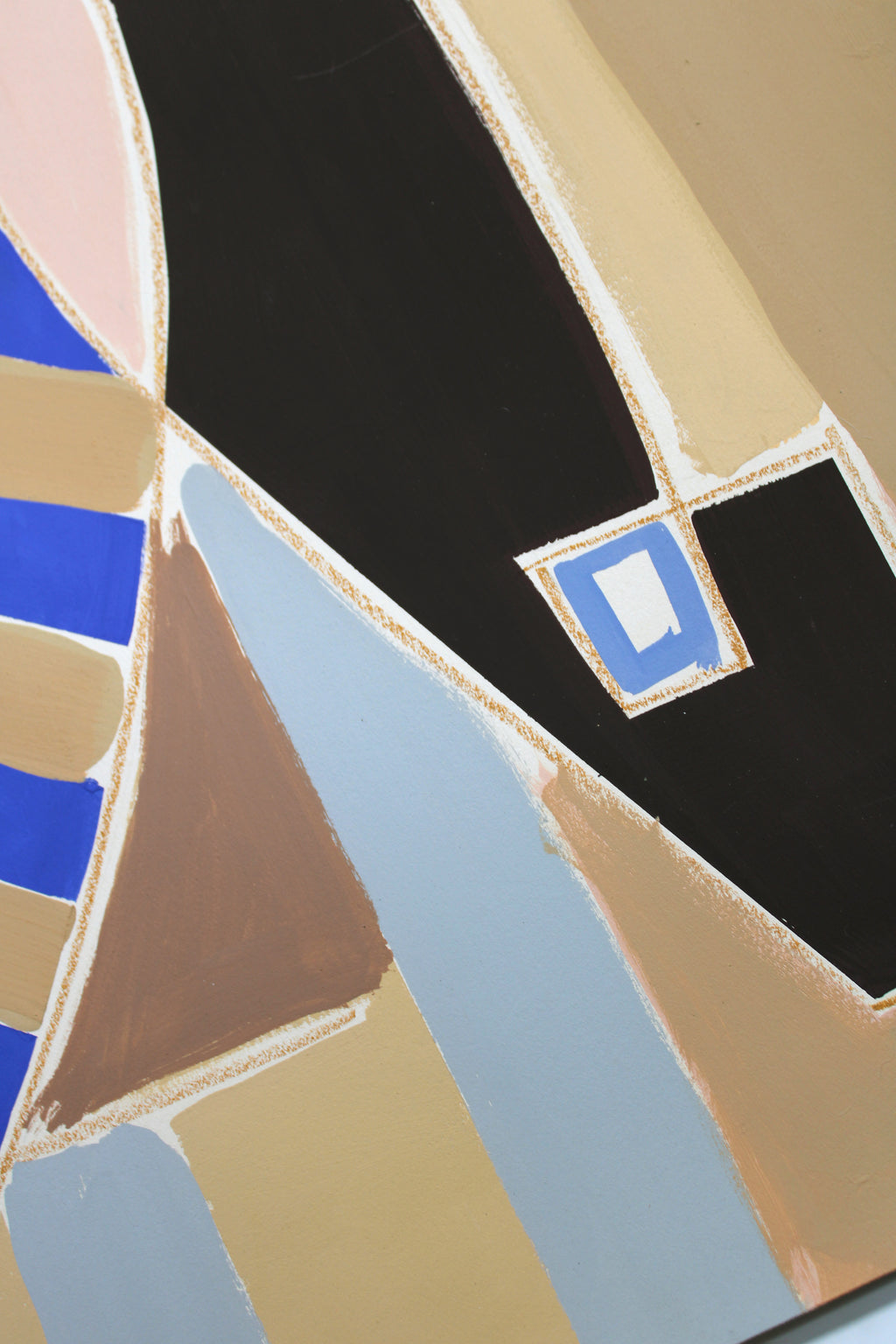 Painting by Anna Koeferl titled "Garden Geometries No. 1" - 3.