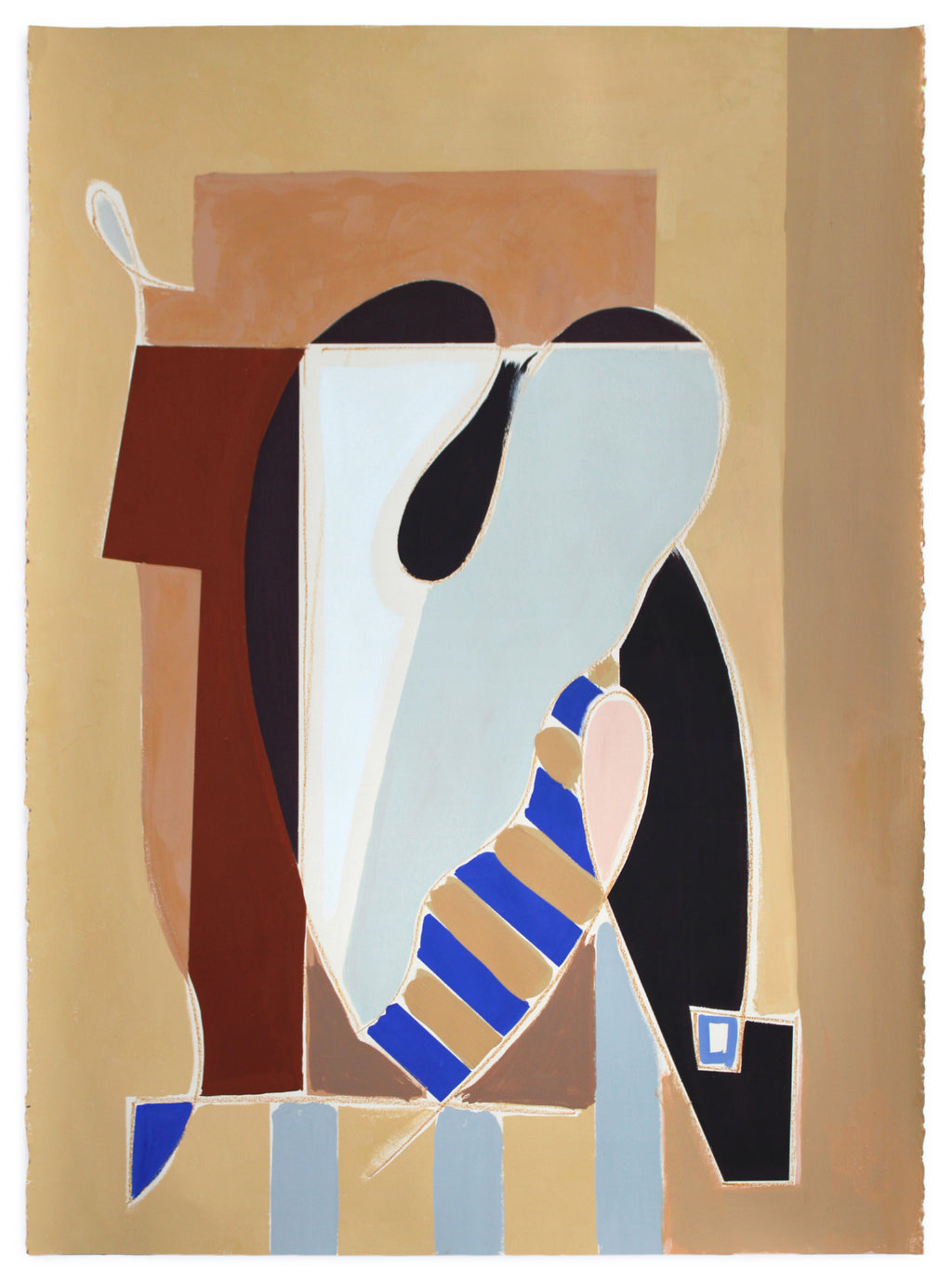 Painting by Anna Koeferl titled "Garden Geometries No. 1" - 2.