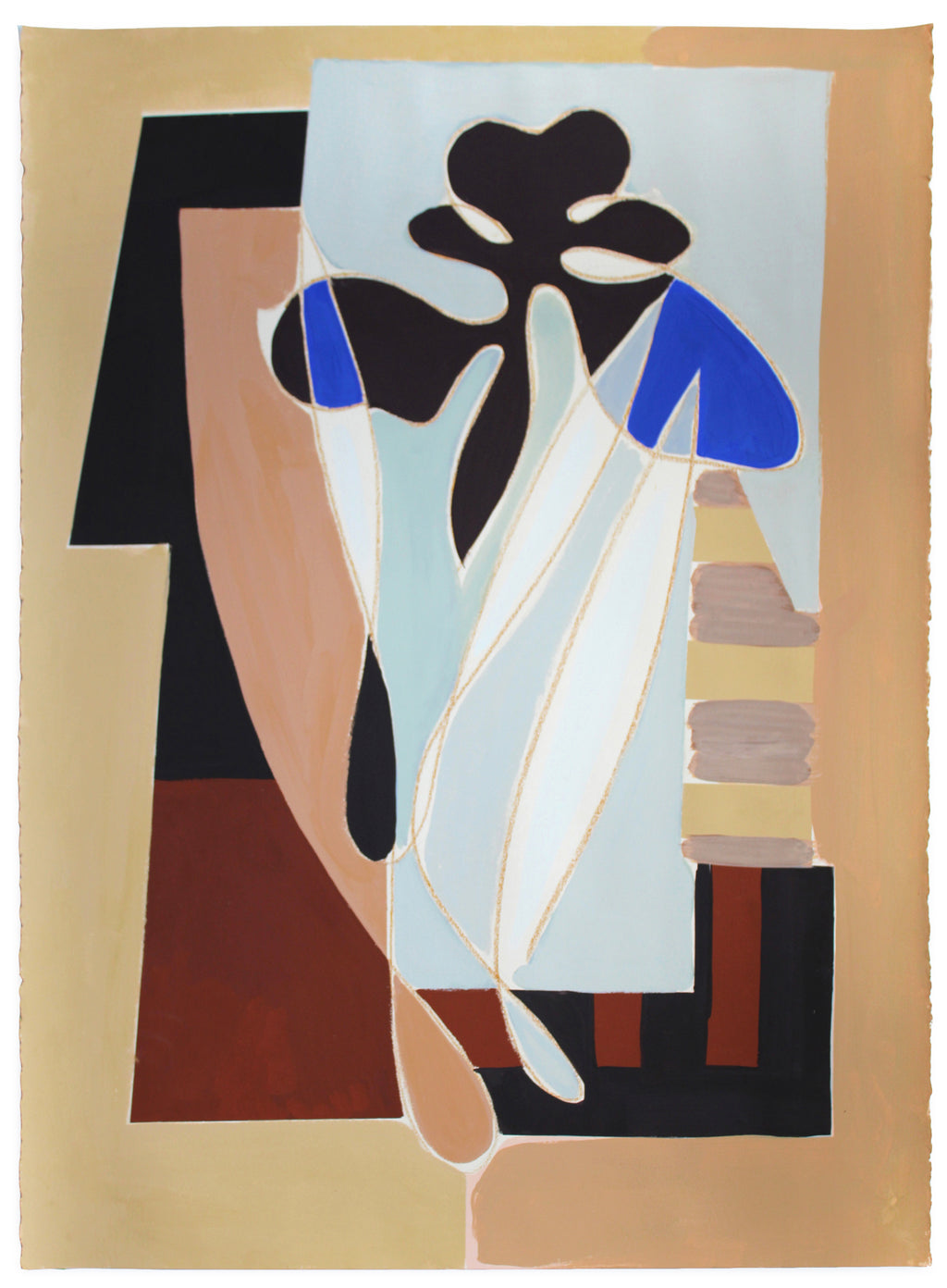Painting by Anna Koeferl titled "Garden Geometries No. 2" - 2.