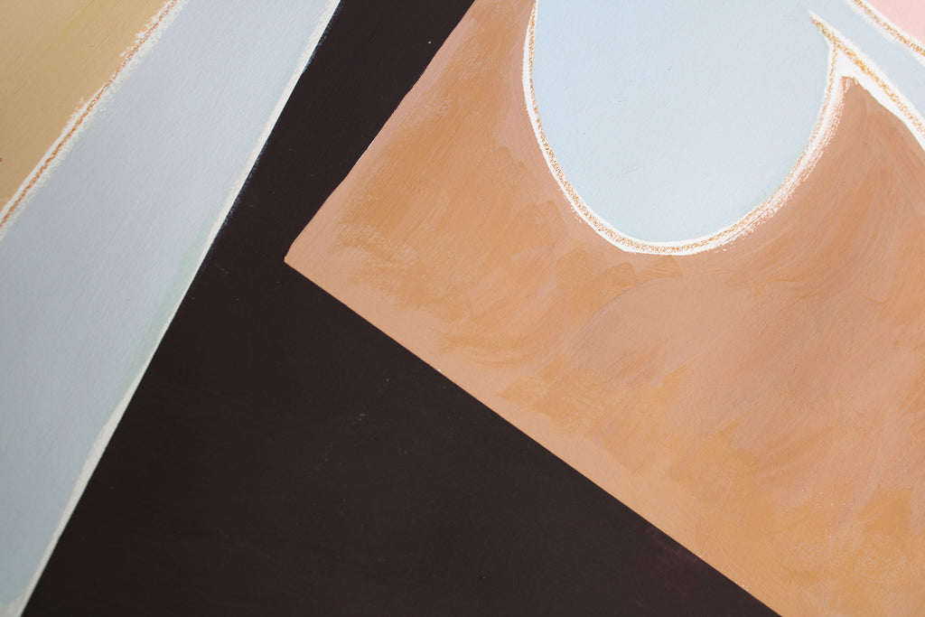 Painting by Anna Koeferl titled "Garden Geometries No. 3" - 3.