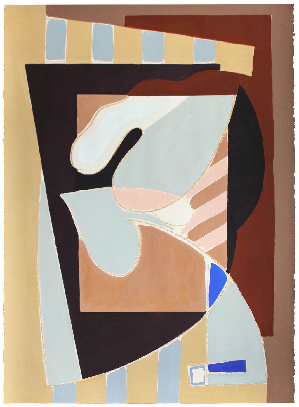 Painting by Anna Koeferl titled "Garden Geometries No. 3" - 2.