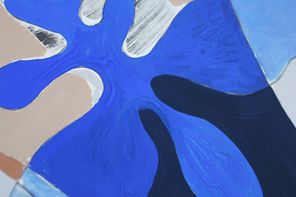 Painting by Anna Koeferl titled "Iris No. 2" - 3.