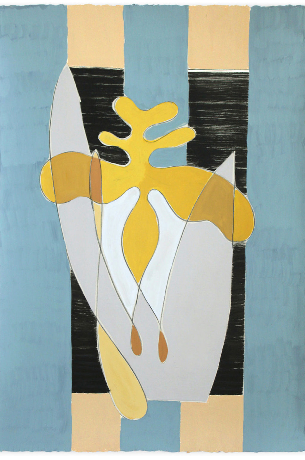 Painting by Anna Koeferl titled "Iris No. 3" - 2.