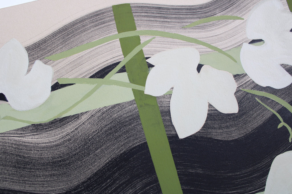 Painting by Anna Koeferl titled "Ivy Trellis No. 1" - 5.