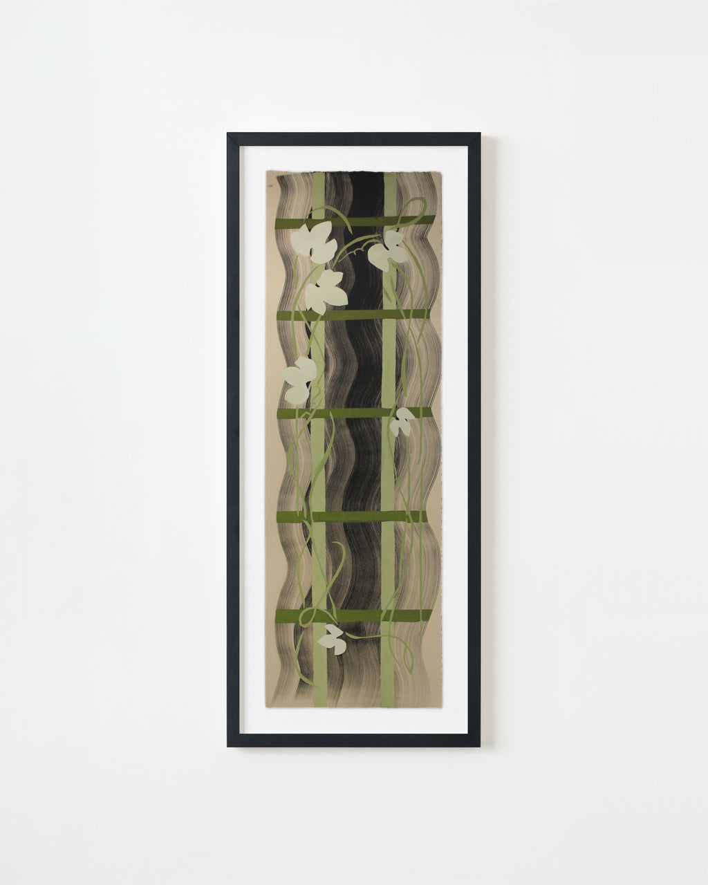 Painting by Anna Koeferl titled "Ivy Trellis No. 1" - 3.