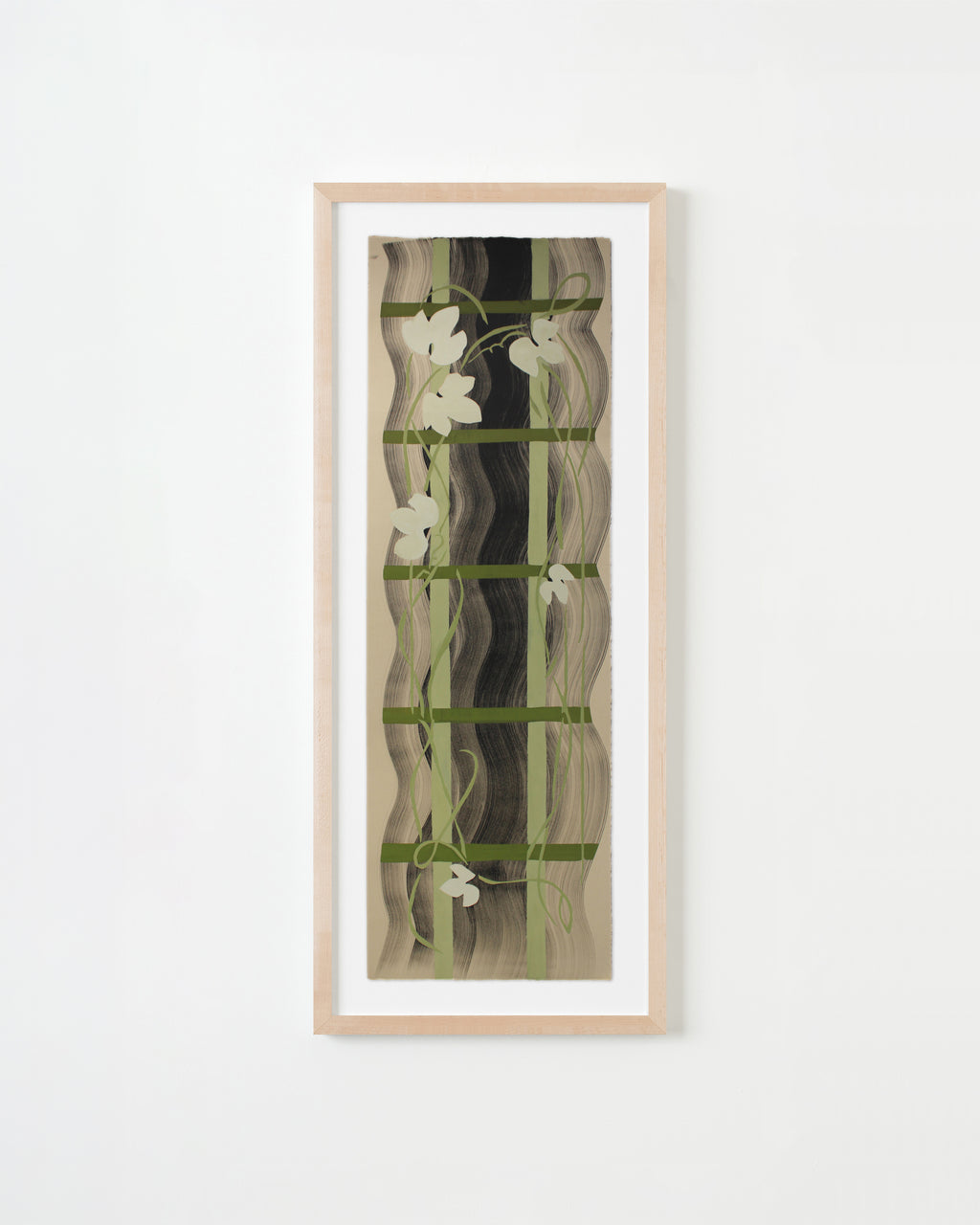 Painting by Anna Koeferl titled "Ivy Trellis No. 1" - 4.