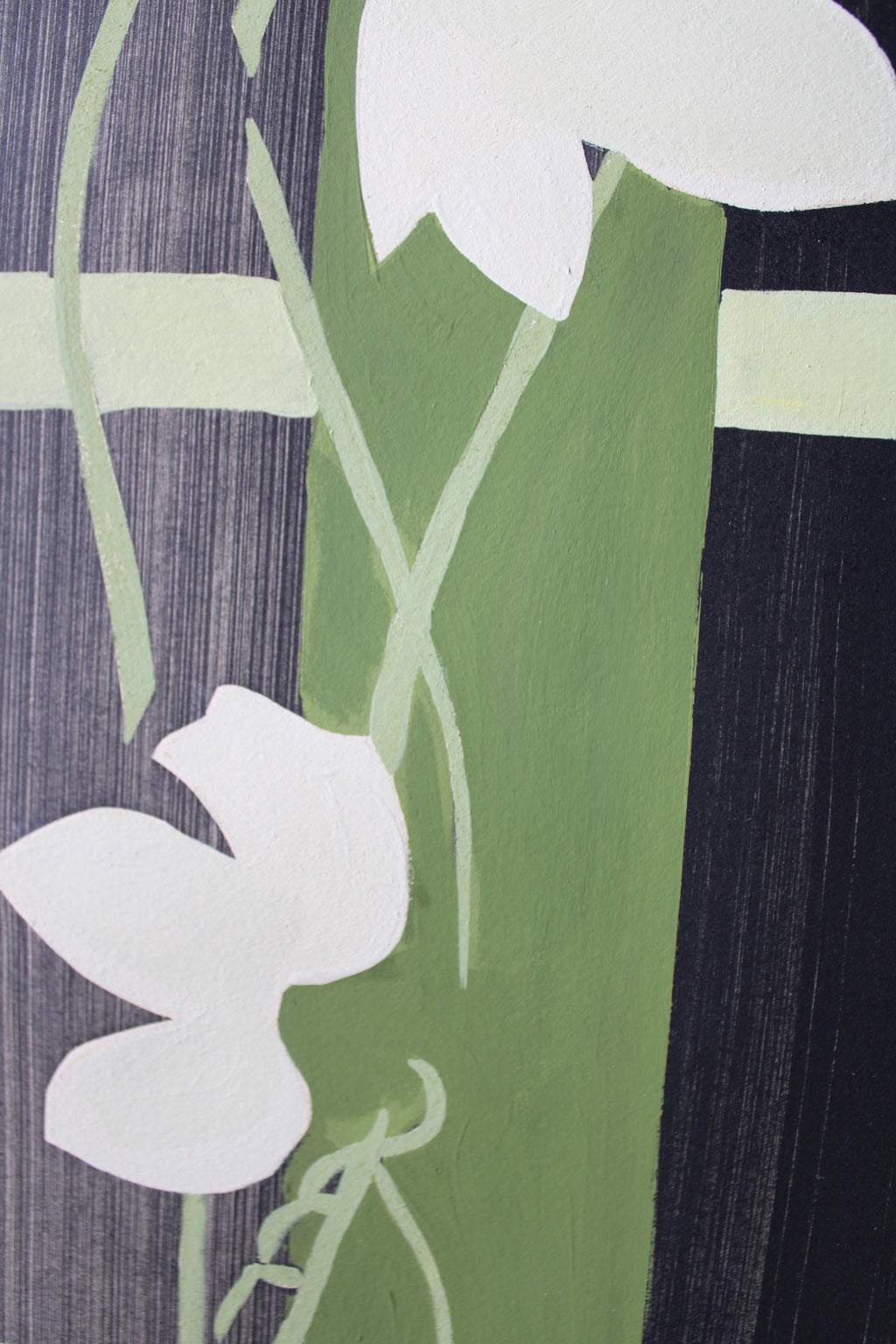 Painting by Anna Koeferl titled "Ivy Trellis No. 2" - 5.