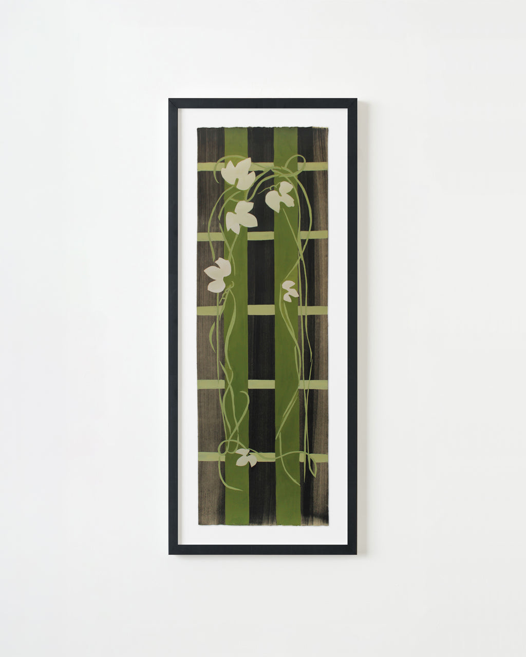 Painting by Anna Koeferl titled "Ivy Trellis No. 2" - 3.