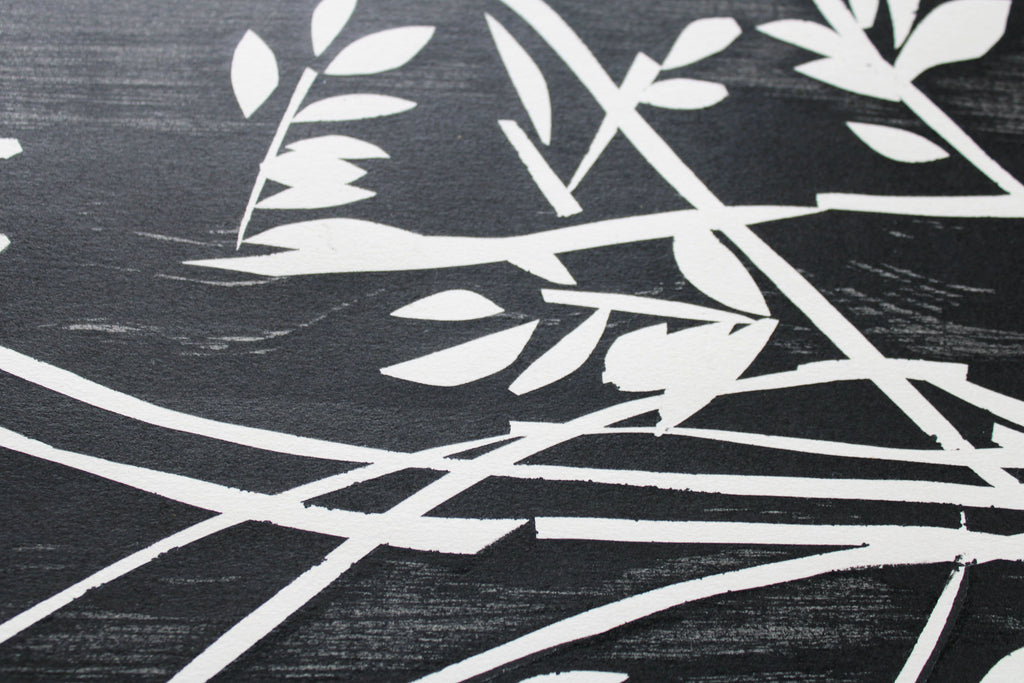 Painting by Anna Koeferl titled "Knotted Vines No. 2" - 5.
