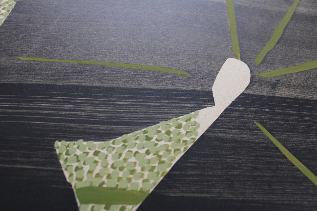 Painting by Anna Koeferl titled "Lilypads No. 1" - 3.