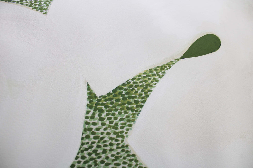 Painting by Anna Koeferl titled "Lilypads No. 2" - 3.