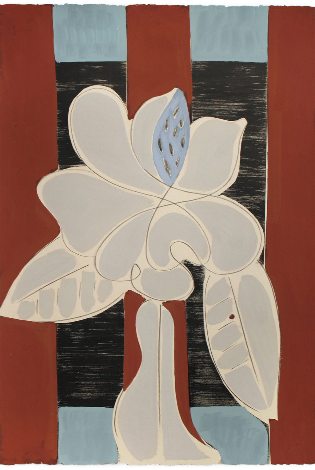 Painting by Anna Koeferl titled "Magnolia No. 3" - 2.