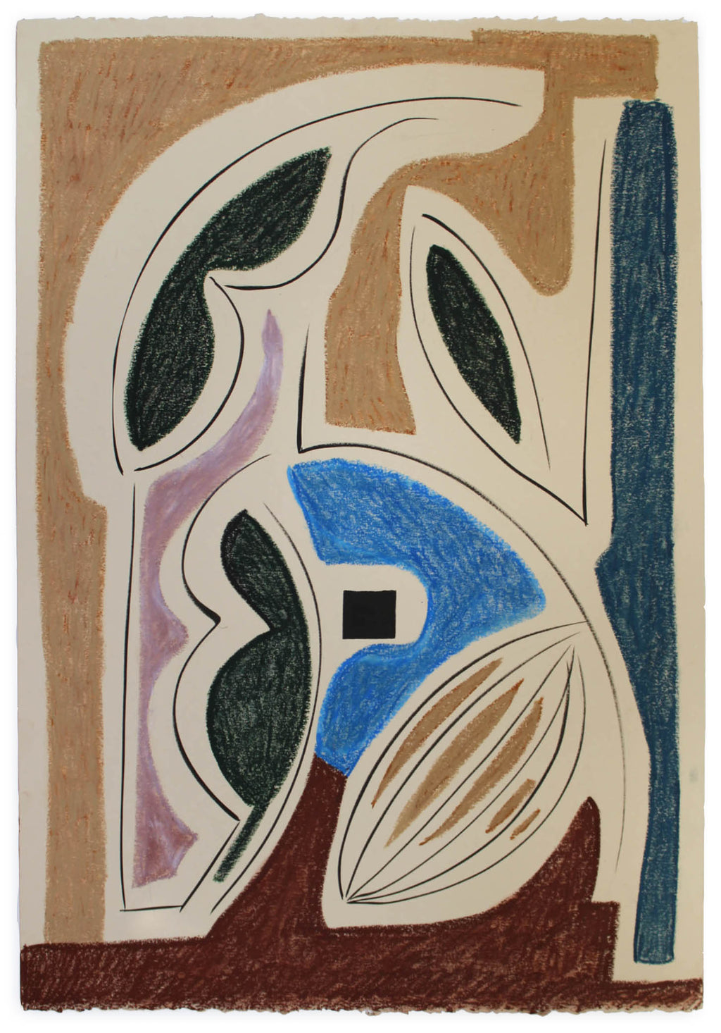 Drawing by Anna Koeferl titled "Paradis" - 2.