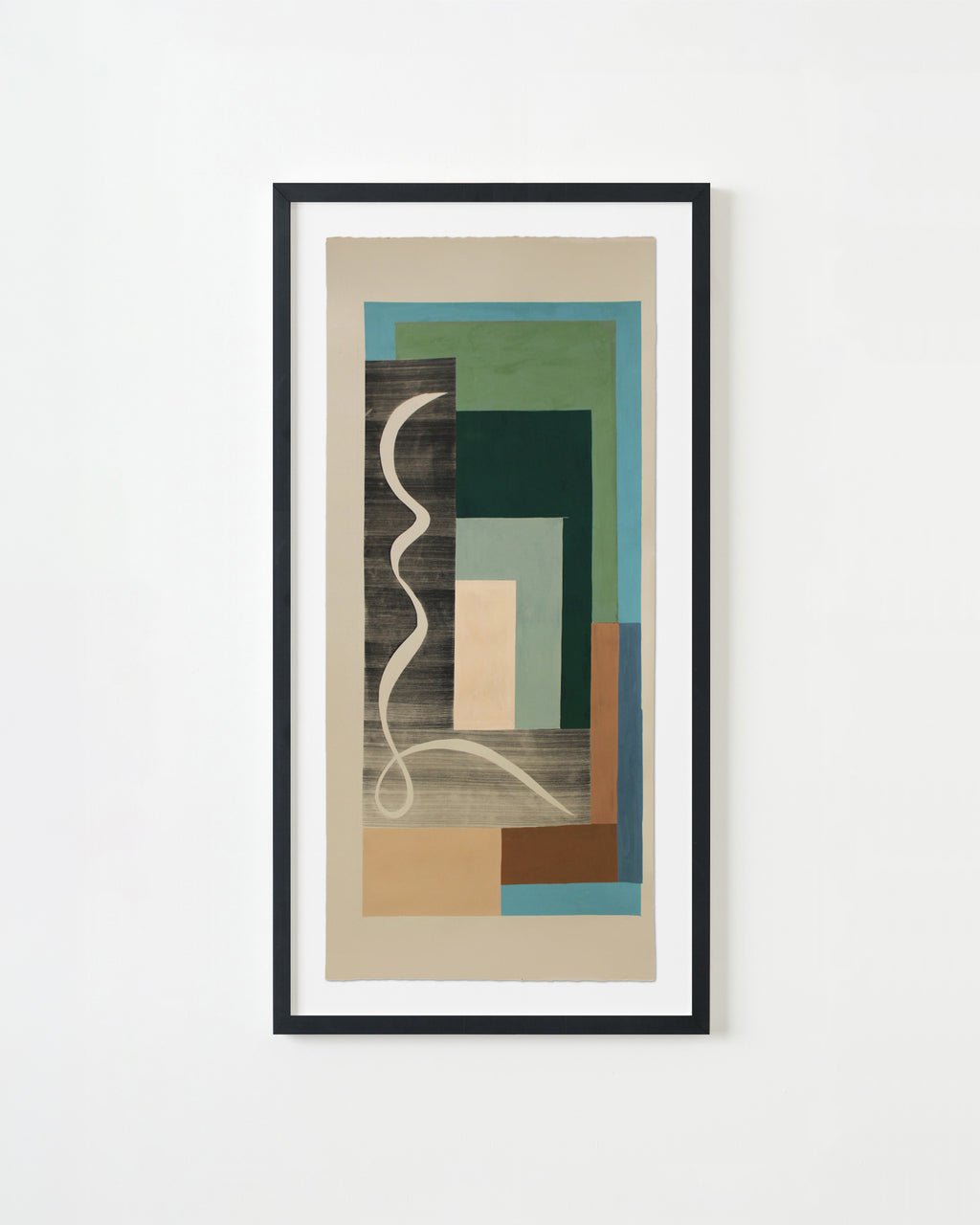 Painting by Anna Koeferl titled "Patchwork Trellis No. 1" - 3.