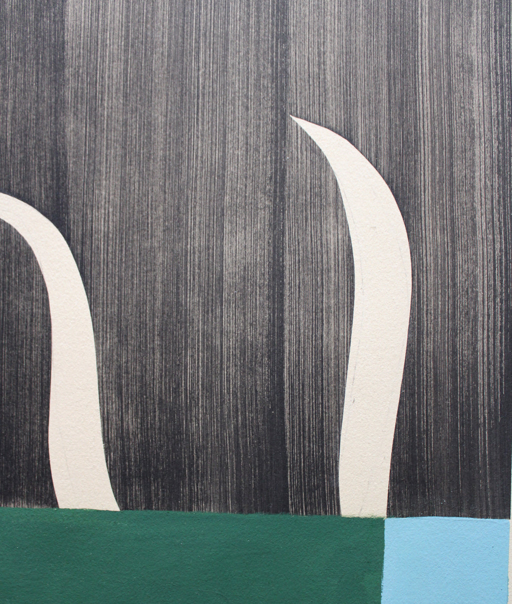 Painting by Anna Koeferl titled "Patchwork Trellis No. 2" - 5.